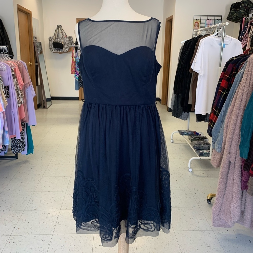 Natasha Navy Dress